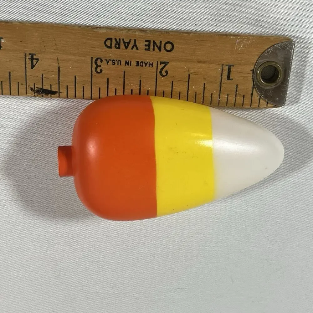 Vintage Set of 10 Candy Corn Blow Mold Plastic String Light Covers Halloween